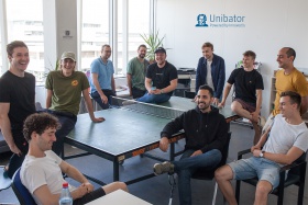 Gruppenfoto des Goethe-Unibator-Teams